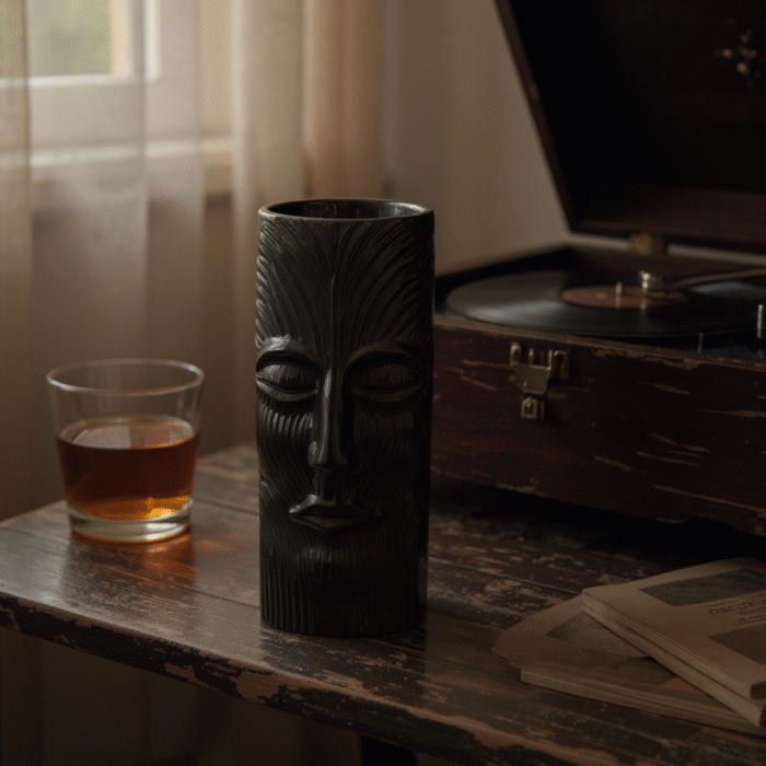 Ceramic Human Face Flower Vase – Modern Decorative Pot for Home & Office | Unique Artistic Showpiece (29 cm X 10 cm) W :- 1.23kg